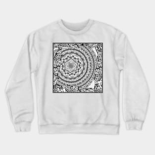 Zentangle mandala print Crewneck Sweatshirt